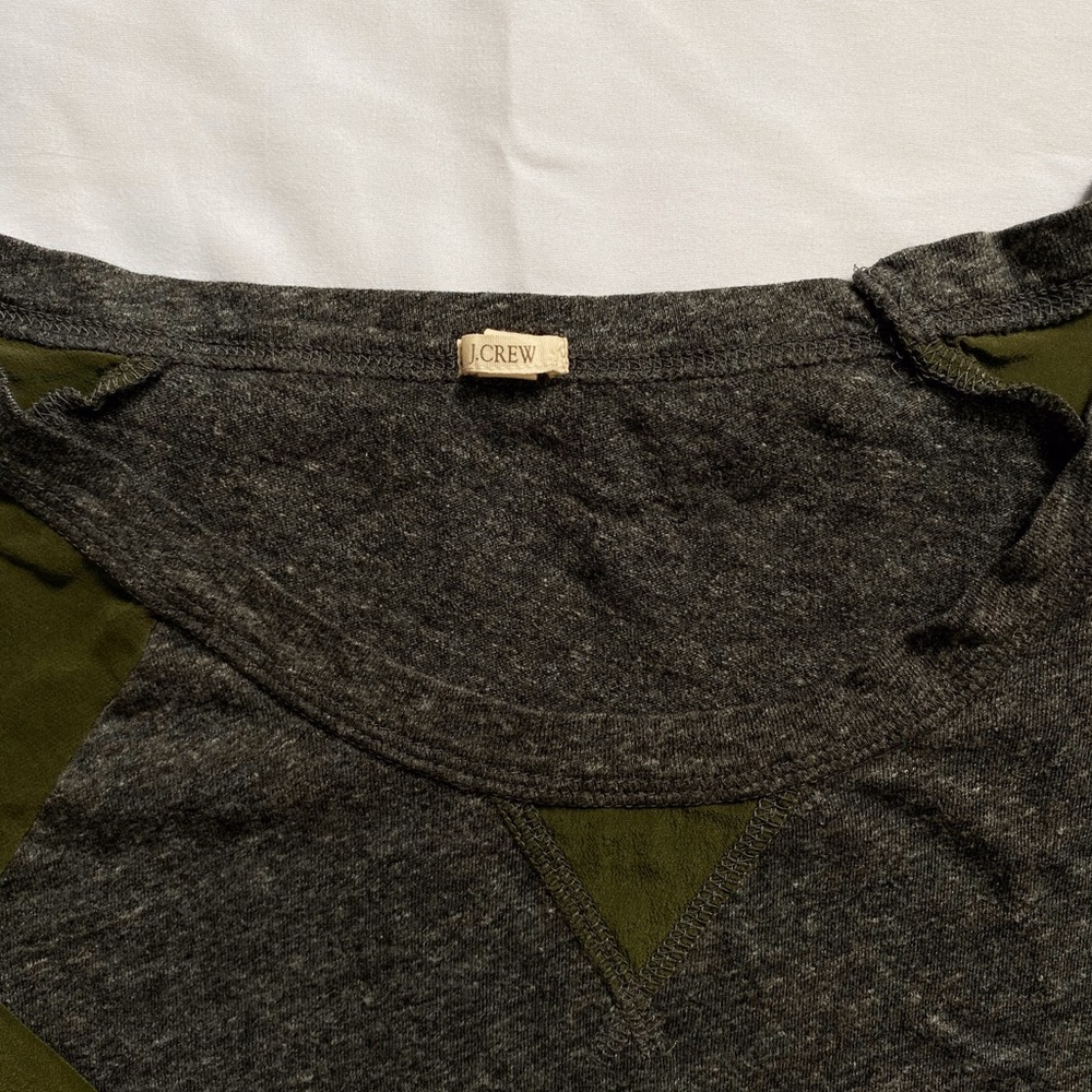 J. Crew Silk Baseball Tee